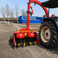 Machine professionnelle de grande capacité pour la coupe et le broyage intégrés automatiques de tiges de maïs et de fourrage, pour ensilage