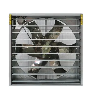 Serre utilisant des ventilateurs à flux axial de 50 pouces, spécification de ventilateur d'extraction de l'usine de Shandong