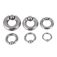 Anneaux à billes captives en acier 316, bijoux pour femmes et hommes, anneau de nez, CBR, piercing de sourcil, boucle d'oreille, helix, tragus