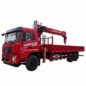 Camion-grue Dongfeng 10 roues puissant à commande hydraulique fabriqué en Chine pour la livraison de marchandises sur route - Product Image 1