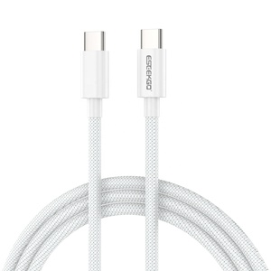 Cable ESEEKGO G-311C de 3 Metros, Tipo-C a Tipo-C, Trenzado de Nailon, Carga Rápida de 6A para Teléfonos Móviles Android/iOS, Cámara, Cobre Puro - Product Image 1