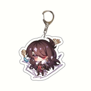 Spiel-Cartoon-Schlüsselanhänger Amber <span class=keywords><strong>Kaeya</strong></span> Cartoon-Figur Acryl-Schlüsselanhänger Anime Cosplay Schlüsselhalter Geschenk Taschenzubehör - Product Image 4