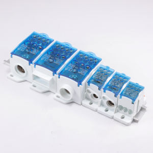 בלוק חלוקה תעשייתי UKK-250 250A לתלייה על פס <span class=keywords><strong>DIN</strong></span> עם מגעי נחושת מצופים ניקל, 11-20 מגעים, קופסת חיבורים עם ברגים - Product Image 6