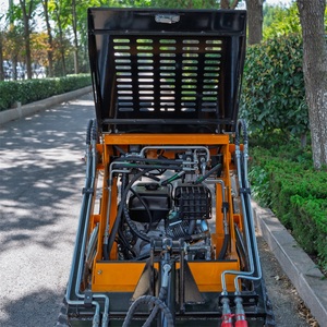 Minicargadora de orugas compacta de 630 kg de venta directa de fábrica, cargadora de orugas compacta de 180 kg de capacidad para proyectos agrícolas y de paisajismo - Product Image 2