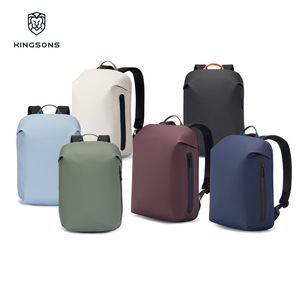 Kingsons Casual <b>Backpack</b> Water Resistant Lightweight <b>Large</b> Capacity Laptop <b>Backpack</b> Unisex Solid Color for Leisure Travel - Product Image 1