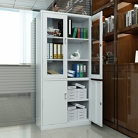 Armoire de classement moderne en acier verrouillable de 72 pouces avec 3 étagères métalliques réglables pour la maison, le bureau, l'entrepôt, la cuisine ou la salle de sport