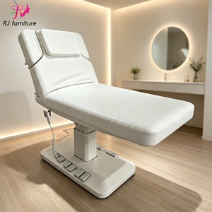 Electric Facial <b>Bed</b> Aesthetic Treatment Couch Height Adjustable Beauty Salon <b>Bed</b> Medical Tattoo Massage <b>Bed</b> with <b>LED</b> Light Base - Product Image 1