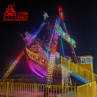 Manège Viking Pirate en fibre de verre à 36 places, grand équipement d'amusement extérieur à vendre
