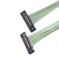 IPPEX 20380-R35T-16 Mikro-Koaxialkabel Kupferkern PVC-Mantel 0,4mm Abstand # 38- # 46 AWG Steckverbinder 20380 für Elektronische Anwendungen