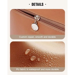 Free Sample Travel Makeup <b>Bag</b> Large Capacity Cosmetic <b>Bags</b> <b>Waterproof</b> Portable Pouch Open Flat <b>Toiletry</b> <b>Bag</b> Organizer with - Product Image 5