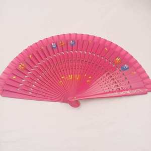 Éventail espagnol classique en bois de 23 cm pour la danse, la décoration, les fêtes, le bricolage, la publicité, les souvenirs, avec décoration peinte - Product Image 6