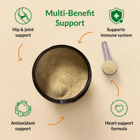 Poudre de suppléments pour animaux de compagnie pour le soutien des hanches et des articulations, et du cœur, avec collagène, MSM et champignons – Personnalisation OEM
