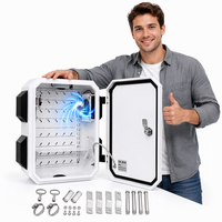 Boîtier Électrique Métallique Thermostatique Étanche IP65 Durable pour Ventilateur, Boîte de Jonction CCTV, Panneau de Commande de Sécurité