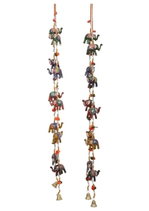 Handmade Metal <b>Elephant</b> Wall Hanging Bohemian <b>Decor</b> for Indoor Living Room 100% Crafted with Colorful Beads and Patterns - Product Image 3