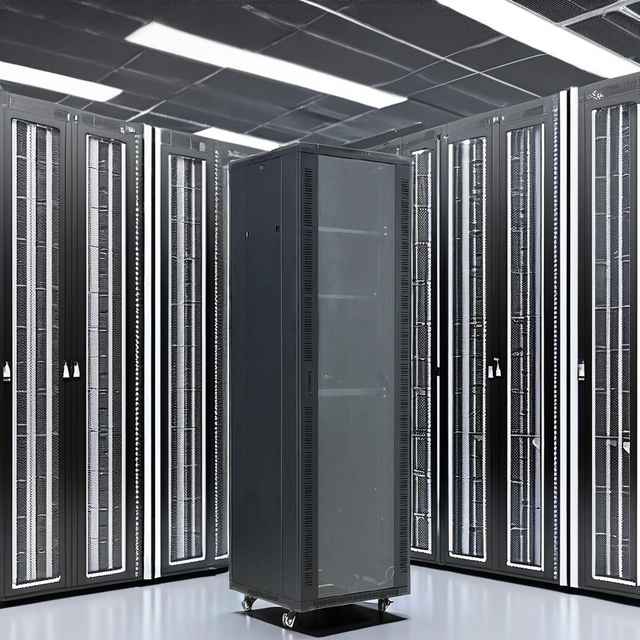 OEM 22U/27U/32U/37U/42U/47U 19-Inch Data Center Rack Indoor Network Cabinet Floor Standing Server Enclosure PDU Stock SPCC Steel