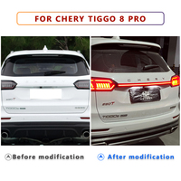 Feux arrière LED modifiés traversants, feux d'avertissement de freinage, feux décoratifs de hayon arrière pour CHERY TIGGO 8 Pro 22-23