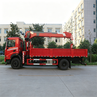 Grue hydraulique montée sur camion, directement de l'usine, avec 5 bras télescopiques, capacité de levage maximale de 18,6 mètres