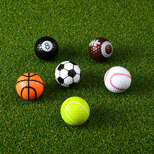 Balles de golf de tournoi d'occasion, 2 pièces, non flottantes, conformes USGA, en caoutchouc vert, pour farces pratiques - Product Image 3