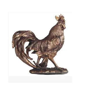 Rooster Bronze Sculpture Statue