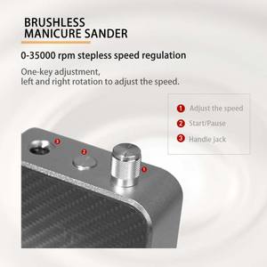 2032 새로운 도착 50% OFF 35000rpm 휴대용 브러시리스 충전식 젤 매니큐어 강한 네일 드릴 리무버 기계 전문가 - Product Image 2