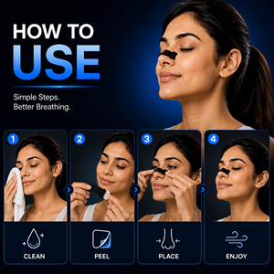 Produits pour le sommeil : Bandes nasales anti-ronflement sans latex, 30 pièces, pour dormir et faire du sport - Product Image 3