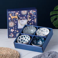 Veweet — service de vaisselle en porcelaine, Style japonais, assiettes et bols, cadeau de noël