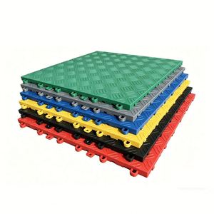 Tapis de sol en matériau PP pour lavage de voitures, grille personnalisable, assemblage arbitraire, résistant à l'usure, en plastique emboîtable - Product Image 1