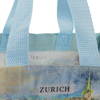 Bangji Recycler Personnalisé RPET Sac Biodégradable Sacs Réutilisable Recyclé Polyester Non Tissé Rpet Épicerie Sac Fourre-Tout pour Shopping