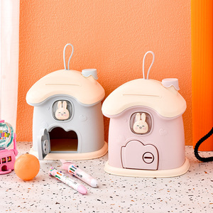 Popular Hucha de Plástico con Forma de Casa de Hongos 2024, Solo Ahorra, No Paga, para Niños y Niñas, Manualidades DIY - Product Image 3
