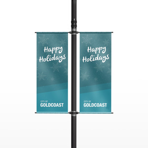 Drapeau de rue rectangulaire professionnel personnalisé, impression personnalisée, protection UV, ignifuge, pour enseignes publicitaires - Product Image 2