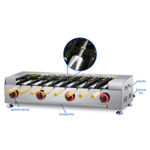 Four à gâteaux et à pain en acier inoxydable à gaz automatique, équipement <span class=keywords><strong>de</strong></span> cuisson pour glaces, collations, desserts, pâtisseries - Product Image 5