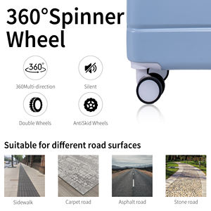 2025 mejor equipaje de transporte maleta de policarbonato de 20 pulgadas para <span class=keywords><strong>adolescentes</strong></span> clásico ligero duradero azul cielo para Rosa precio bajo - Product Image 6