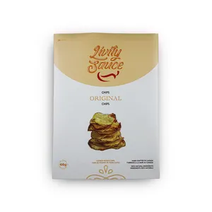 Sacchetti per imballaggio con chiusura posteriore stampati personalizzati con Popcorn laminati per Snack in plastica per uso alimentare sacchetti di patatine in Mylar sacchetto di Mylar