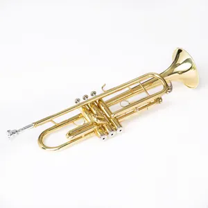 Trompet Standaard Set Bb Trompet Geel Messing Met Hard Case Voor Beginner Of Gevorderde Student