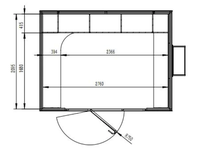 Vente directe usine : Maison capsule spatiale, Pod de bureau extérieur, Cabine Apple préfabriquée, Maison conteneur sur remorque, Panneau sandwich en acier