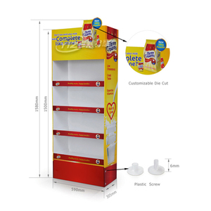 Karton Lipat Kustom untuk Stand <span class=keywords><strong>Display</strong></span> untuk Iklan Supermarket Permen & Cokelat Ritel - Product Image 3