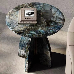 Table d'appoint en T marbré pour café - Product Image 1