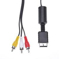 Câble audio-vidéo AV DIHAO 1,8 m vers adaptateur TV 3 RCA A/V pour console de jeu Sony PS2 PS3