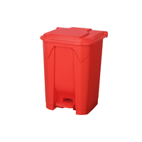 Poubelle à pédale de taille standard pour intérieur, 30L, 50L, 80L, 100L