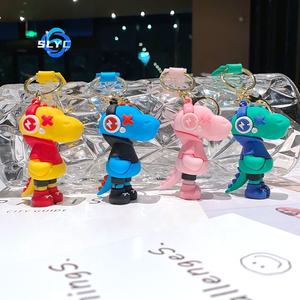 Nouveau Porte-clés Dinosaure Musical Éclair de Dessin Animé, Figurine de Porte-clés Anime pour Sac à Dos d'Étudiant - Product Image 2