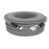 Kabel pengisi daya Usb c, kabel pengisian daya Cepat USB Tipe c 3m 5m untuk iphone Samsung ipad Mi