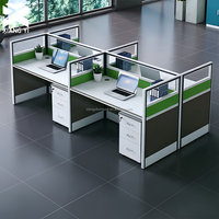 Bureau de travail modulaire en bois intelligent et durable avec rangement, design moderne, pour usage commercial et bureaux en immeuble de bureaux