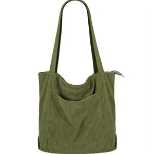 <strong>KALIDI</strong> FANCY FOREST Corduroy Tote <strong>Bag</strong> with Zipper for Women Two Packs Large Shoulder Hobo - Product Image 5