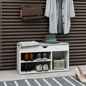 Bền giày hiện đại băng ghế dự bị với đệm và lưu trữ rắn gỗ và MDF giá rẻ đồ nội thất phòng khách cho nhà hoặc căn hộ sử dụng - Product Image 4