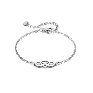 Collar y Pulsera de Cadena con Colgante de Corazón de Aleación Tiyo, Diseño Geométrico, Joyería Unisex, Origen Zhejiang, Chapado en Oro/Plata de 14K, XLY149 - Product Image 5