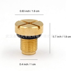 BMW Expansion Tank Drain <b>Plug</b> Screw With O Ring 17111712788 Brass For E36 E39 E46 - Product Image 4