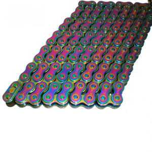 Chaîne à rouleaux de transmission de moto Rainbow Jet Fuel multicolore 415 420 428 <span class=keywords><strong>520</strong></span> <span class=keywords><strong>525</strong></span> 530, chaînes à rouleaux à usage intensif avec joint torique et joint en X - Product Image 5