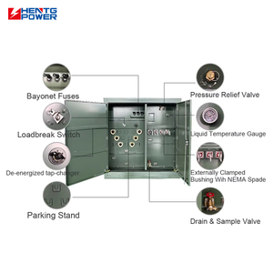HENTG <span class=keywords><strong>POWER</strong></span> ZGS IEC60076規格ループフィードデッドフロント34.5kV 416V 315KVA三相60HzパッドマウントONAN変圧器 - Product Image 6