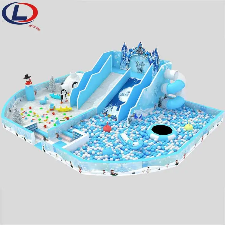 Colorful Children Kids Play Area Commercial Indoor Playground Equipment Soft Play with Ball Pit Trampoline