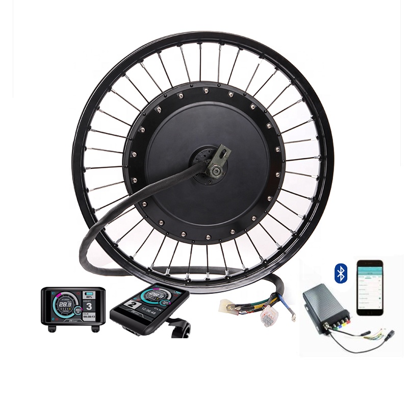 Conjunto instantaneoso de potência 12kw -15kw qs273 8000w, kit de motor de bicicleta elétrica, kit de conversão ebike 8000w